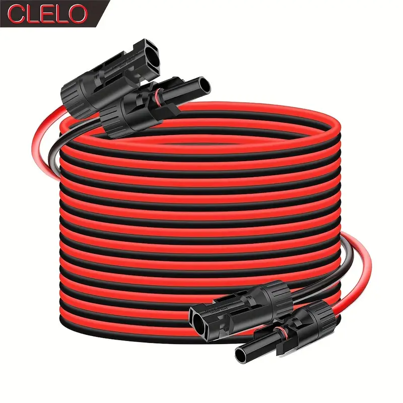 Cable Fotovoltaico Extensión para Panel Solar con Conectores MC4 14AWG (30Pies/9M)
