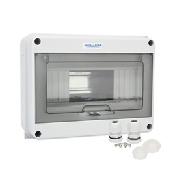 [CAJ-ELTC-IP65-8VIA-GRI] Caja Eléctrica para Breaker IP65 8 Vías