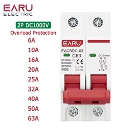 [BRK-DC-EAR-EACBDC63-2P-20A-1000V] Breaker Interruptor DC EARU EACBDC-63 2P 20A 1000V